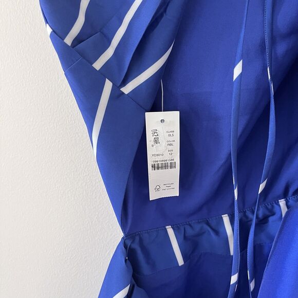 NWT J.Crew Collection side-cutout midi dress in striped taffeta - Size 12 - Picture 6 of 9